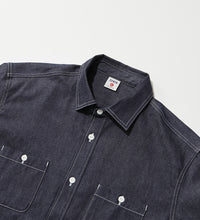 画像をギャラリービューアに読み込む, WORK SHIRTS Black Chambray
