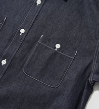 画像をギャラリービューアに読み込む, WORK SHIRTS Black Chambray
