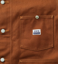 画像をギャラリービューアに読み込む, COVERALL Brown rigid
