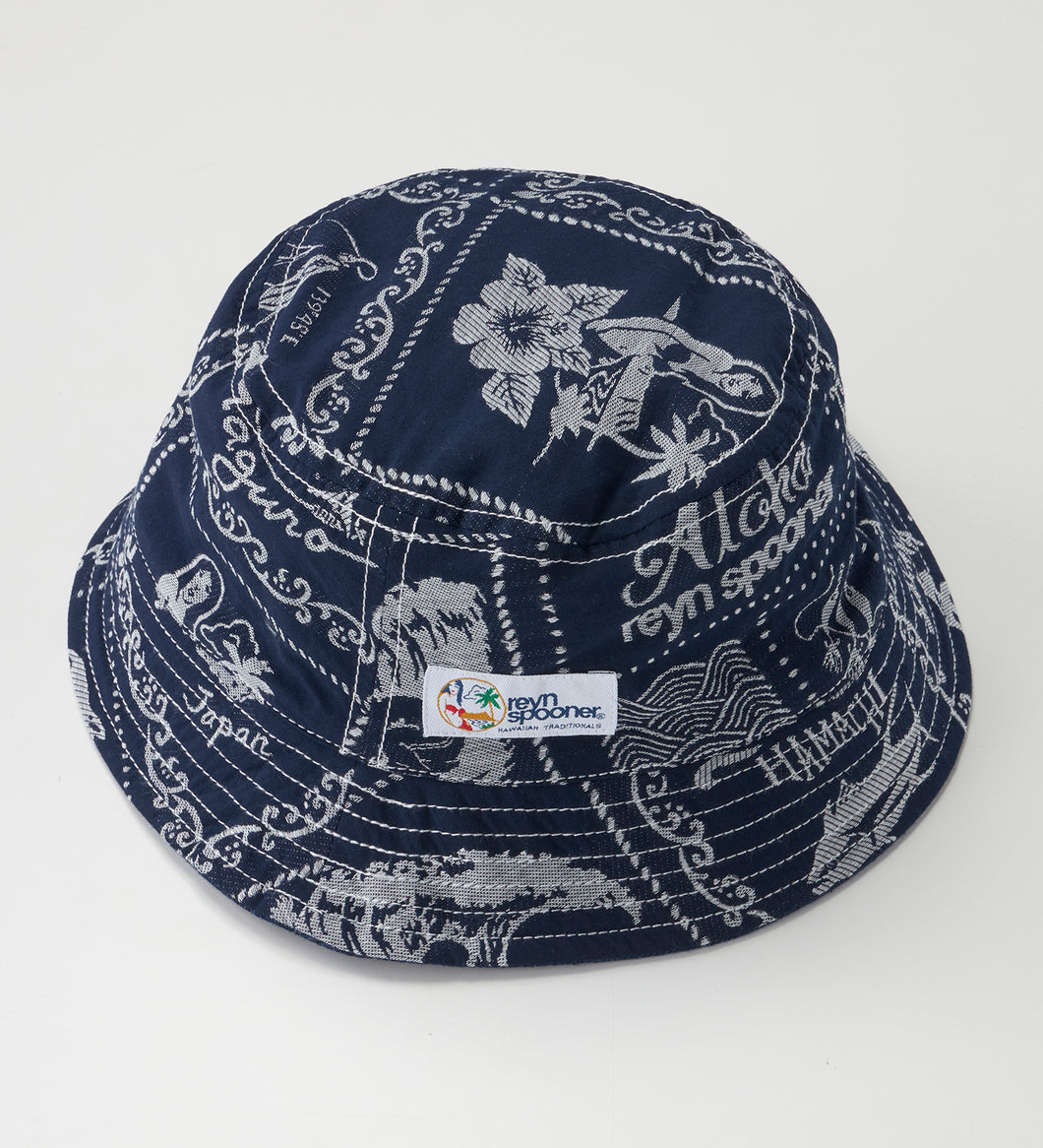 EDWIN×reyn spooner reversible hat navy