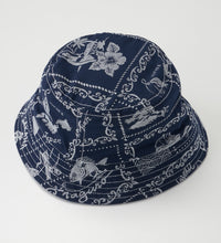 画像をギャラリービューアに読み込む, EDWIN×reyn spooner reversible hat navy
