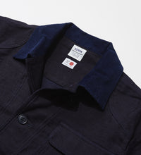 画像をギャラリービューアに読み込む, INDIGO GARMENTS HUNTING JACKET Moleskin
