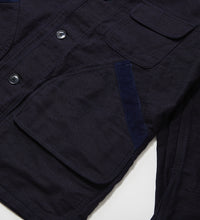 画像をギャラリービューアに読み込む, INDIGO GARMENTS HUNTING JACKET Moleskin
