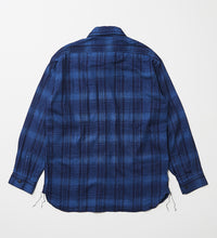 画像をギャラリービューアに読み込む, INDIGO GARMENTS CHECK FLANNEL SHIRTS
