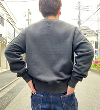 画像をギャラリービューアに読み込む, CREW NECK SWEAT SHIRTS Black Used
