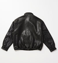 画像をギャラリービューアに読み込む, ZIP UP Leather JKT Black
