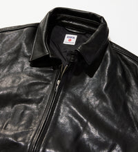 画像をギャラリービューアに読み込む, ZIP UP Leather JKT Black
